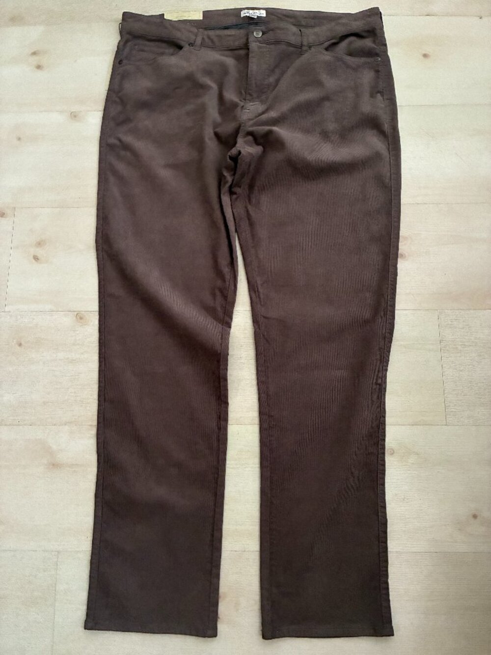 NWT Peter Millar Superior Soft Corduroy 5-Pocket Pants Brown/Grey Men's Size 40